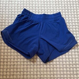 Lululemon Blue Hottie hot Shorts size 2